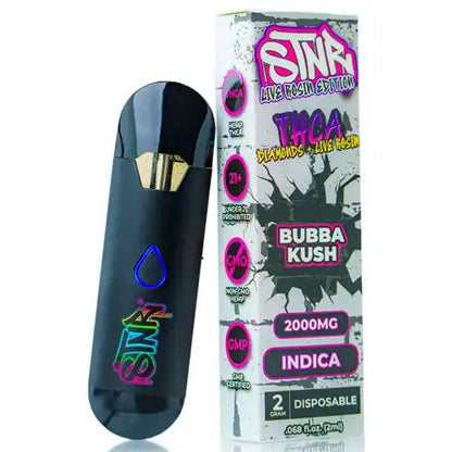 STNR Bubba Kush 2g Live Rosin & Diamonds Disposable Vapes | Skyline Smoke Shop 