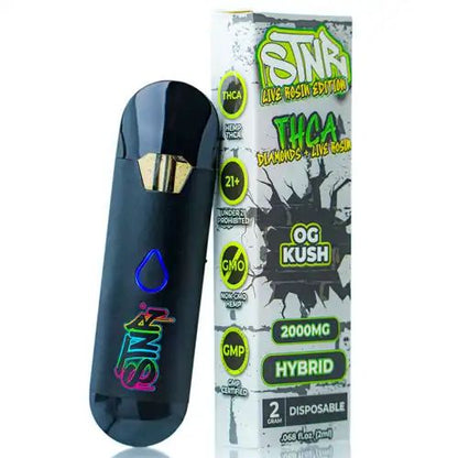STNR OG Kush 2g Live Rosin & Diamonds Disposable Vapes | Skyline Smoke Shop 