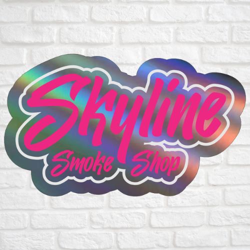 Skyline Smoke Shop Holographic Sticker | Skyline Smoke Shop