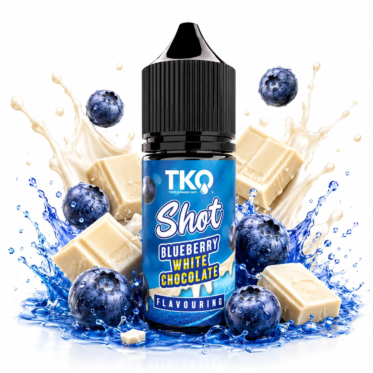 TKO Blueberry White Chocolate 30ml Nic Salt Longfill Combo – Creamy Berry Dessert MTL E-Liquid

