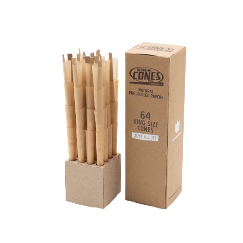 The Original Cones Natural King Size Box Of 64 | Skyline Smoke Shop