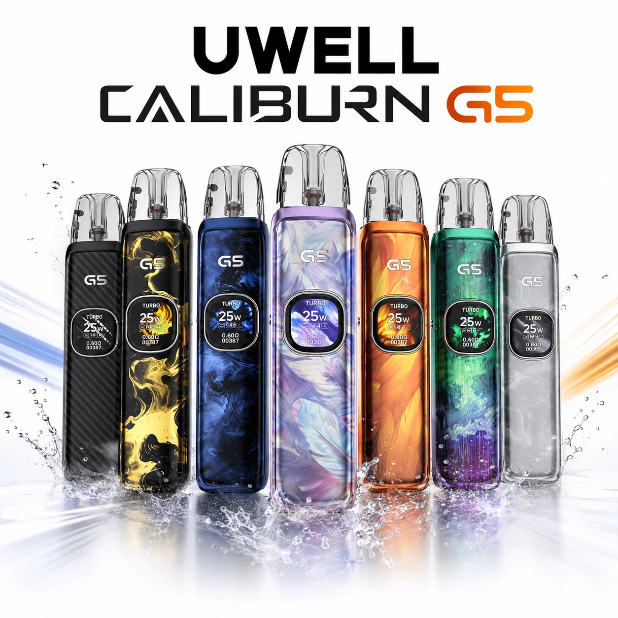 Uwell Caliburn G5 Pod Kit – 35W pod system with 1600mAh battery and GPP Alpha cartridge


