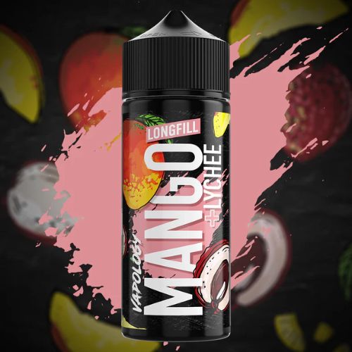 Vapology Mango Lychee Longfill 30ml aroma bottle - premium DIY e-liquid with tropical mango and fragrant lychee ice flavor