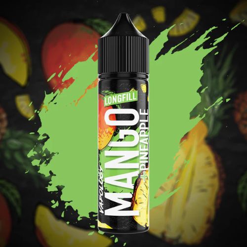 Vapology Mango Pineapple 60ml Longfill Nic Salt Combo - premium DIY nic salt e-liquid with tropical mango and vibrant pineapple ice flavor