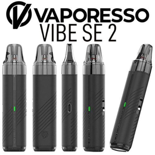 Vaporesso Vibe SE 2 Pod Kit | Compact Vape Device | Black Leather