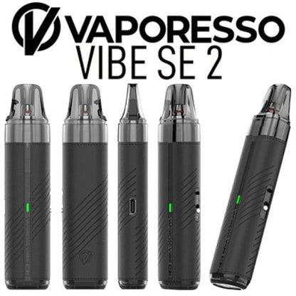 Vaporesso Vibe SE 2 Pod Kit | Compact Vape Device | Black Leather