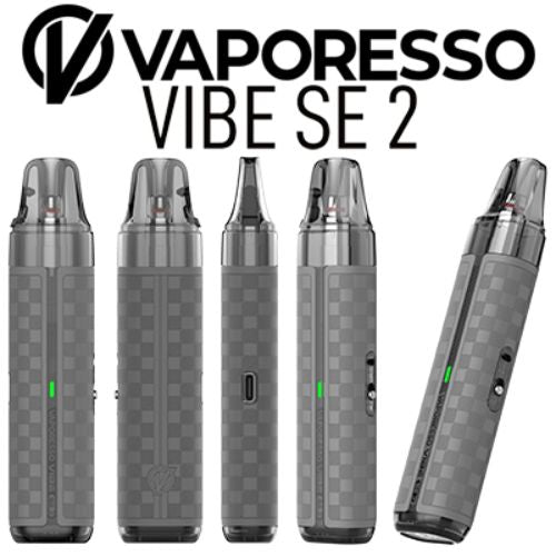 Vaporesso Vibe SE 2 Pod Kit | Compact Vape Device | Grey Leather
