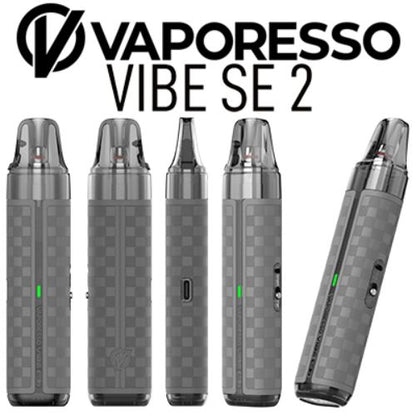 Vaporesso Vibe SE 2 Pod Kit | Compact Vape Device | Grey Leather