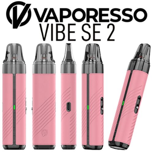 Vaporesso Vibe SE 2 Pod Kit | Compact Vape Device | Pink Leather