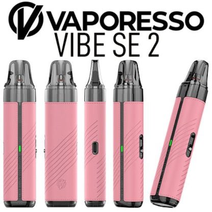 Vaporesso Vibe SE 2 Pod Kit | Compact Vape Device | Pink Leather