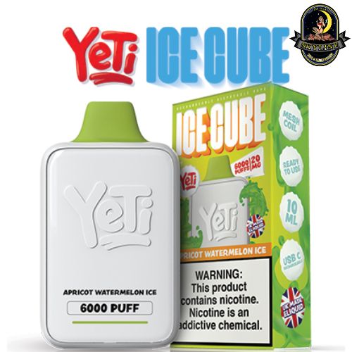 Yeti Ice Cube Apricot Watermelon Ice 20mg Disposable Vape