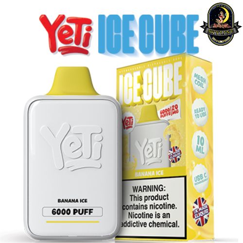Yeti Ice Cube Banana Ice 20mg Disposable Vape