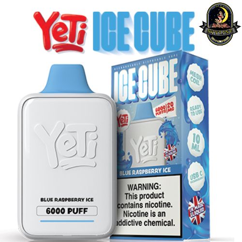 Yeti Ice Cube Blue Raspberry Ice 20mg Disposable Vape