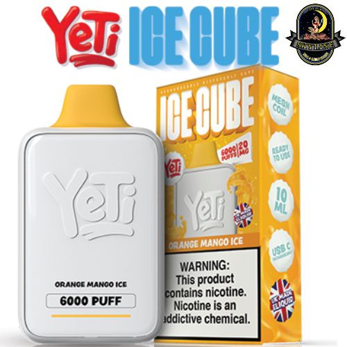 Yeti Ice Cube Orange Mango Ice 20mg Disposable Vape
