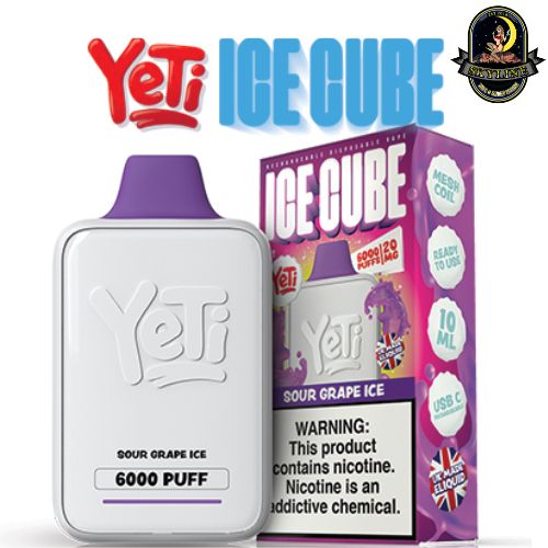 Yeti Ice Cube Sour Grape Ice 20mg Disposable Vape