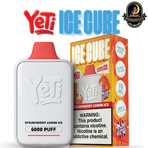 Yeti Ice Cube Strawberry Lemon Ice 20mg Disposable Vape