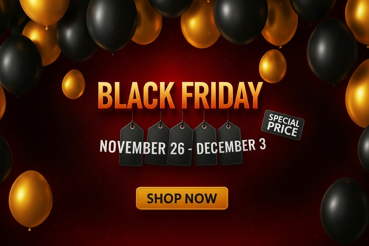 Black Friday Banner November 26 - December 3