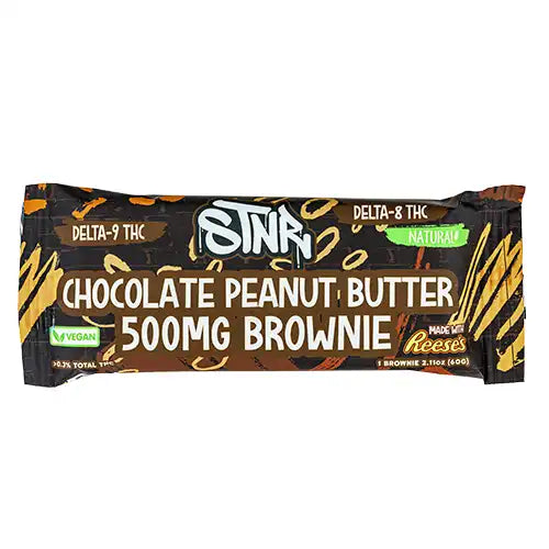 Chocolate Peanut Butter STNR 500mg Delta 8 Brownies | Skyline Smoke Shop