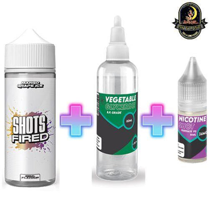 GBOM Shots Fired Mango Grape Ice Longfill Aroma | GBOM | Skyline Smoke Company | South Africa