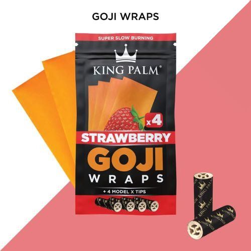 Goji Strawberry Blunt Wraps | King Palm | Skyline Smoke Company | South Africa
