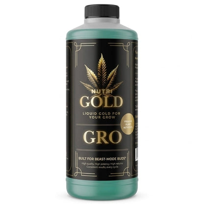 nutrigold grow 1l plant nutrient bottle