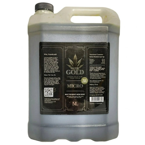 nutrigold micro 5l plant nutrient bottle