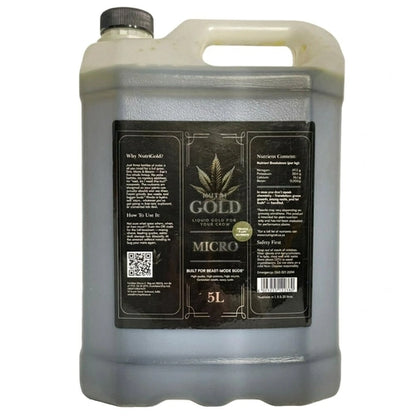 nutrigold micro 5l plant nutrient bottle