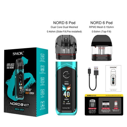 SMOK Nord 6 Pod System - Package Contents