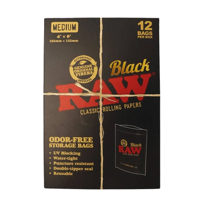 raw black bags medium