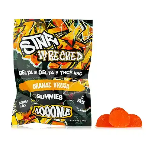 Orange Krush STNR 800mg Delta 8 Wrecked Gummies | Skyline Grow Shop