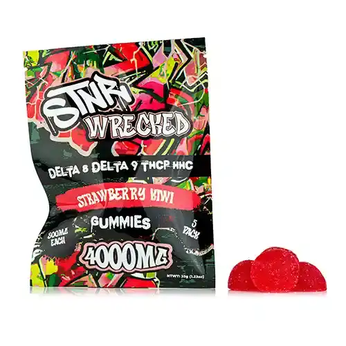 Strawberry Kiwi STNR 800mg Delta 8 Wrecked Gummies | Skyline Grow Shop