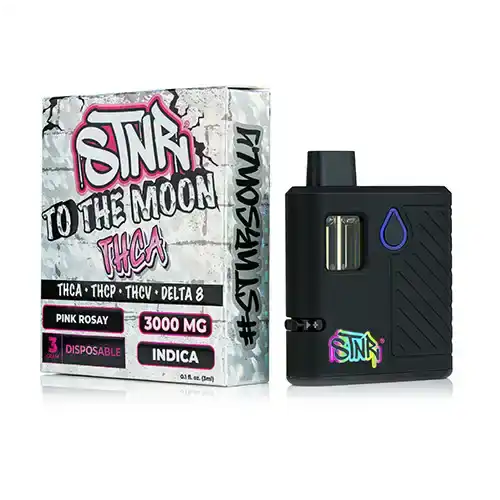 STNR Pink Rosay 3g THCa To the Moon Live Resin Disposable Vapes | Skyline Smoke Shop