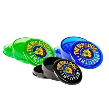 The Bulldog Plastic 3 Piece Grinder | The Bulldog Amsterdam | Skyline Smoke Company | South Africa