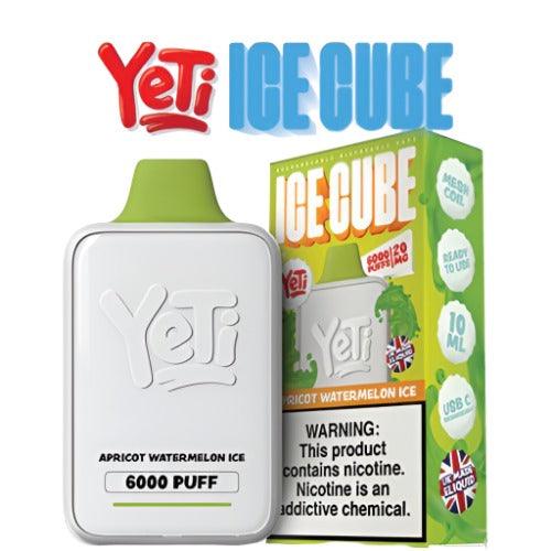 Yeti Ice Cube Apricot Watermelon Ice 20mg Disposable Vape | Yeti E-Liquids | Skyline Smoke Company | South Africa
