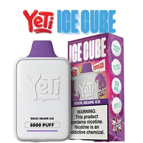 Yeti Ice Cube Sour Grape Ice 20mg Disposable Vape | Yeti E-Liquids | Skyline Smoke Company | South Africa