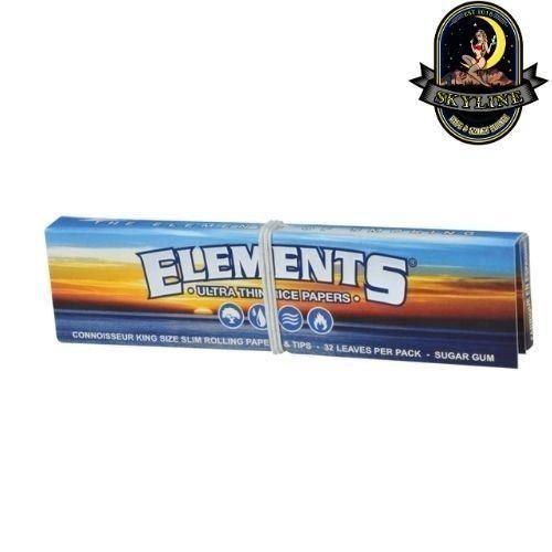 Elements Blue Connoisseur King Size Slim Plus Tips | Elements Rolling Papers | Skyline Vape & Smoke Lounge | South Africa