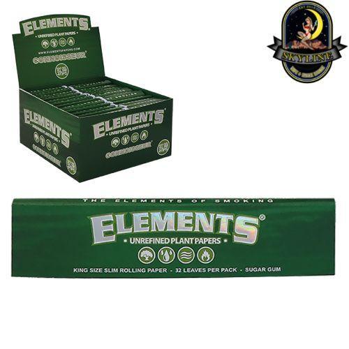 Elements Green Connoisseur King Size Slim Plus Tips | Elements Rolling Papers | Skyline Vape & Smoke Lounge | South Africa