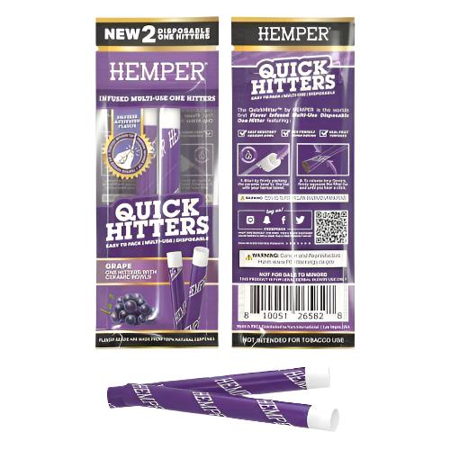 Quick Hitters Grape Multi-Use Disposable One Hitter | Hemper USA | Skyline Smoke Company | South Africa