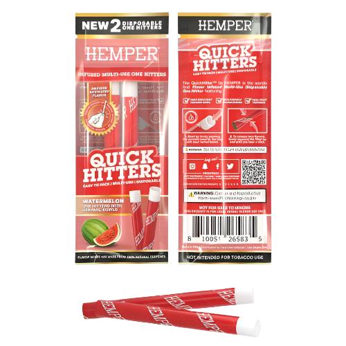 Quick Hitters Watermelon Multi-Use Disposable One Hitter | Hemper USA | Skyline Smoke Company | South Africa