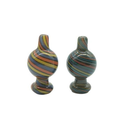 Rainbow Striped Bubble Carb Caps | Skyline Smoke Shop | South Africa