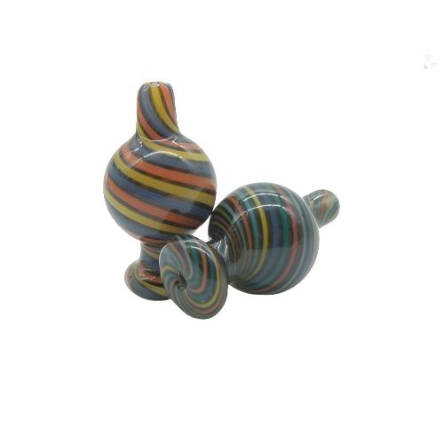 Rainbow Striped Bubble Carb Caps | Skyline Smoke Shop | South Africa