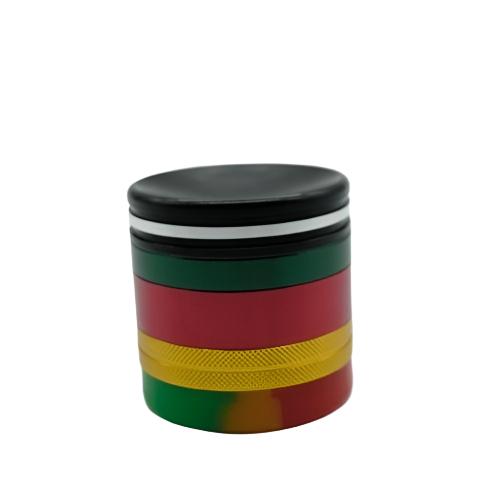 Rasta 5 Piece Grinder With Dab Storage | Skyline Smoke Shop | Skyline Smoke Company | South Africa