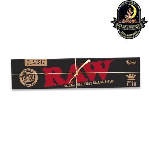 RAW Black Kingsize Slim Rolling Paper | RAW | Skyline Vape & Smoke Lounge | South Africa