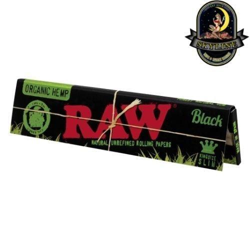 RAW Black Organic Hemp King Size Slim Rolling Papers | RAW | Skyline Vape & Smoke Lounge | South Africa