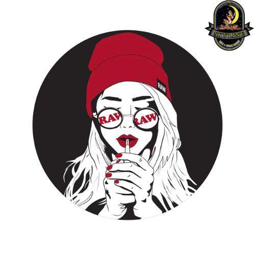 Raw Girl Sticker | RAW | Skyline Vape & Smoke Lounge | South Africa