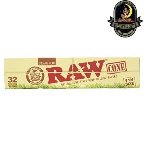 RAW Organic 1¼ Cones Box Of 32 | RAW | Skyline Vape & Smoke Lounge | South Africa