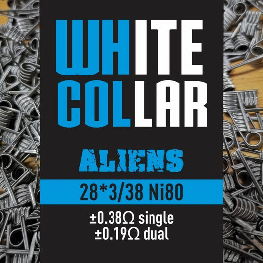 White Collar Coils Blue Aliens | White Collar Coils | Skyline Smoke Company | South Africa