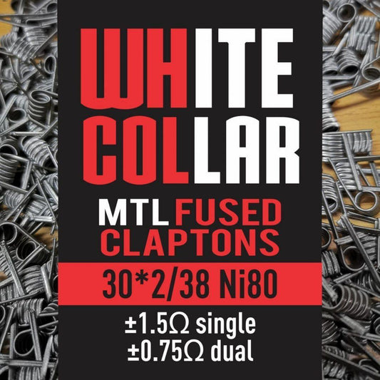 White Collar Coils Red MTL Fused Clapton | White Collar Coils | Skyline Smoke Company | South Africa